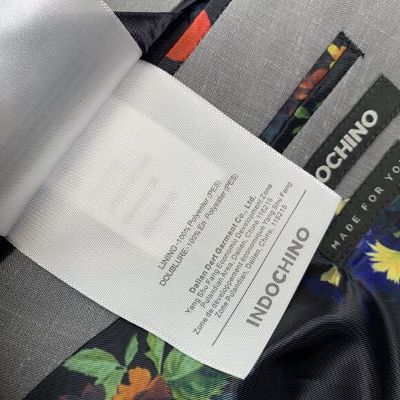 Indochino Blazer Men Newbury 56 Wool Linen Blend NEW Adult E154 - Picture 10 of 11